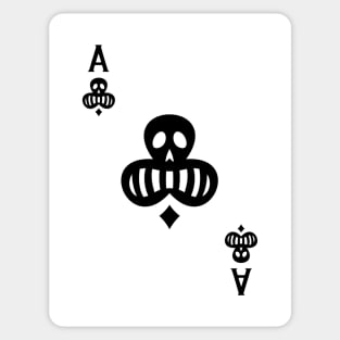 Easy Halloween Playing Card Costume: Ace of Clubs Sticker